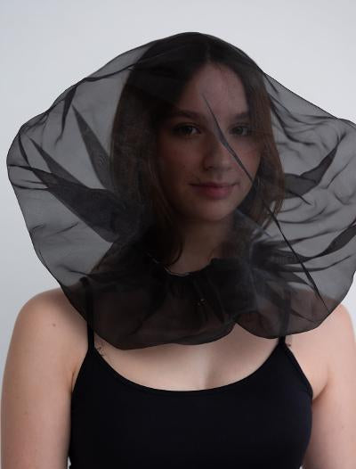 Sheer Organza FaceOn Hood