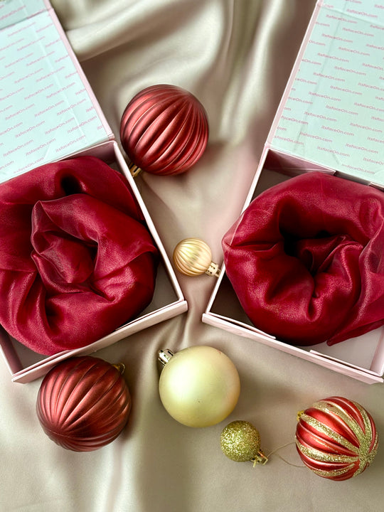 FaceOn Holiday Gift Set – Limited Edition in Cranberry Silk & Champagne Toast