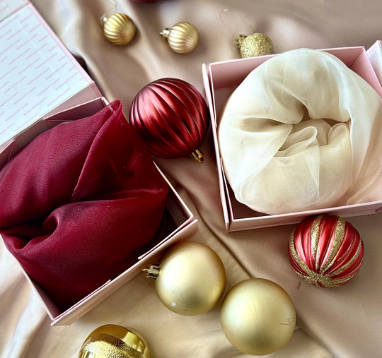FaceOn Holiday Gift Set – Limited Edition in Cranberry Silk & Champagne Toast
